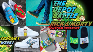 rick and morty custom jordans