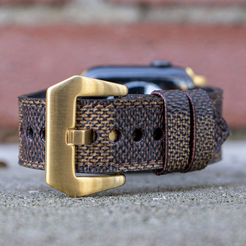 Louis Vuitton Damier Ebene Apple Watch Band | CustomizerDepot
