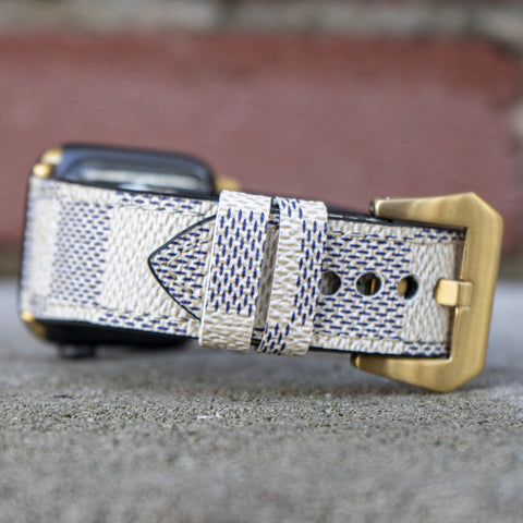 Louis Vuitton Damier Azur Apple Watch Band | CustomizerDepot