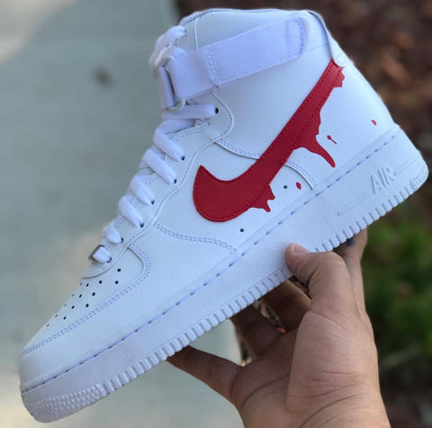 air force 1 high top red