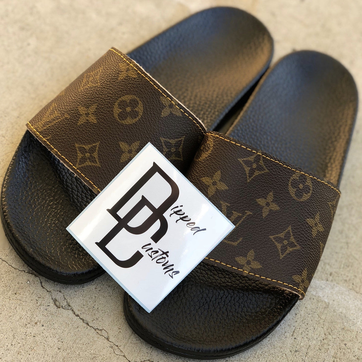 LV Classic Monogram Slides | CustomizerDepot