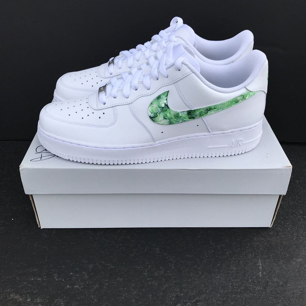 custom air force 1 green