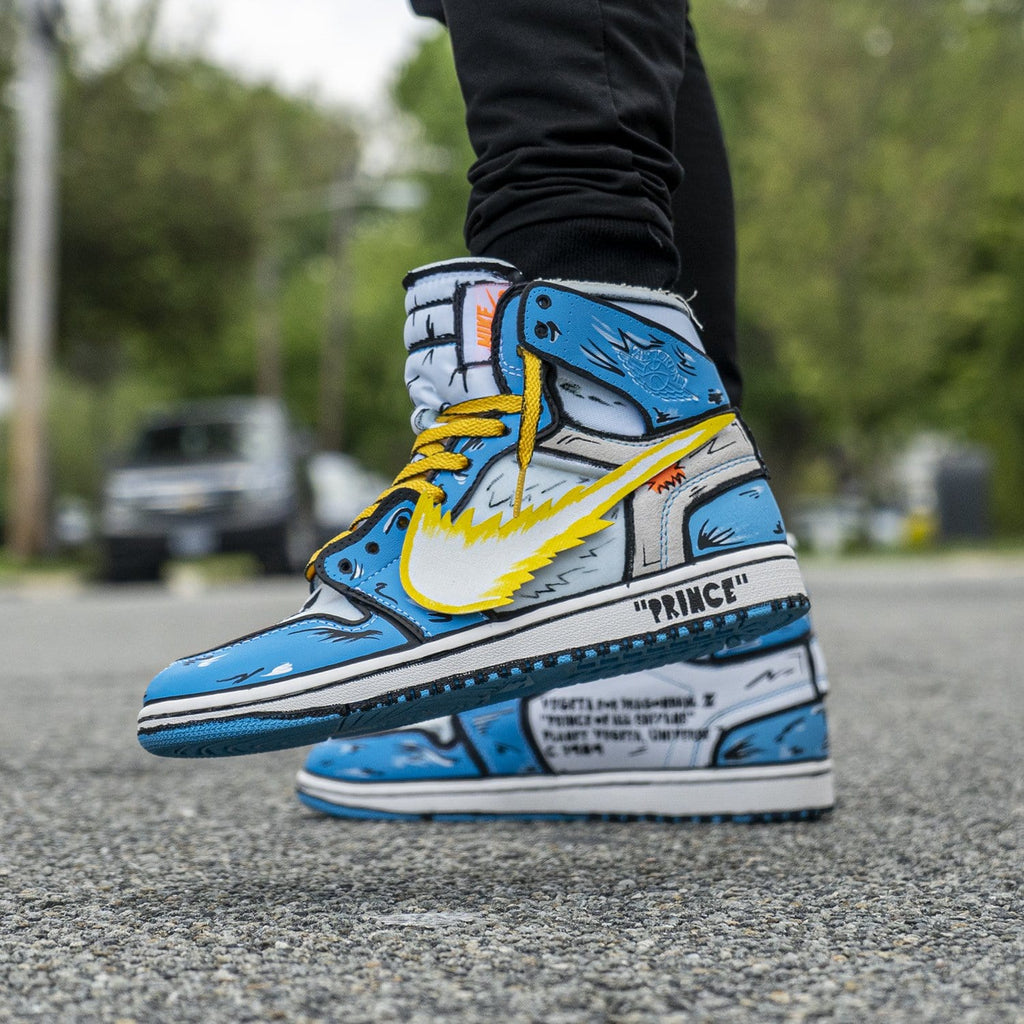 off white blue jordan 1s