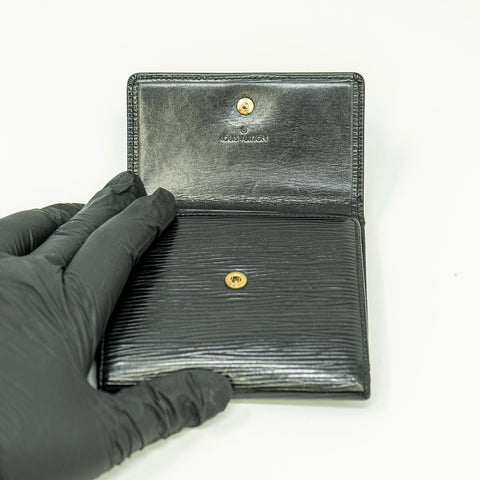 Louis Vuitton Epi Noir Trifold Wallet (MI0911) | CustomizerDepot