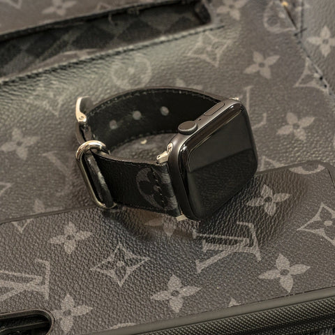Louis Vuitton Eclipse Monogram Apple Watch Band | CustomizerDepot