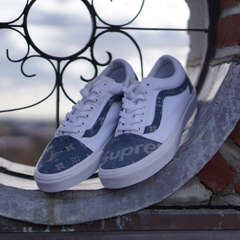 Vans Old Skool LV/Supreme Denim | CustomizerDepot