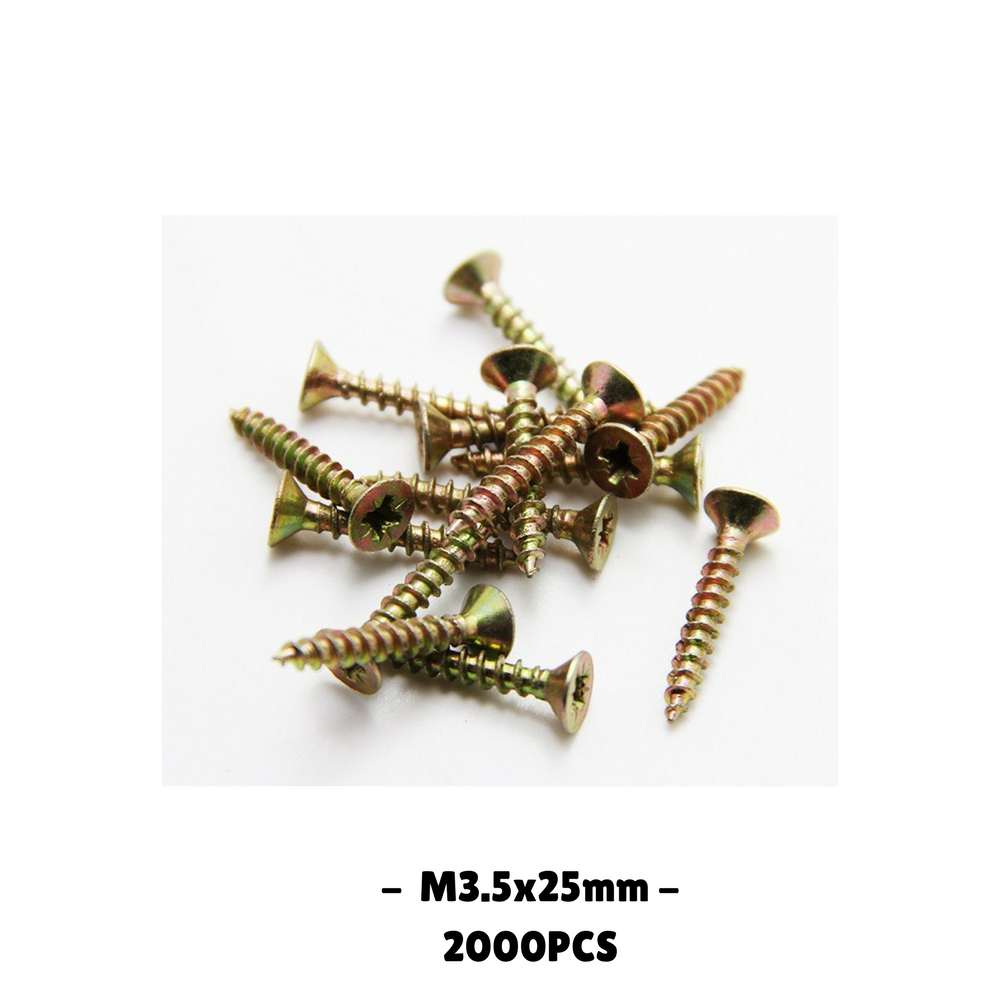 M35x25mm Self Tapping Zinc Screws 300pcs500pcs2000pcs Buy Online Ozsupply Hardware 