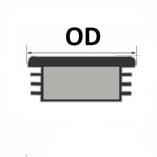 15x30MM - Rectangular Plastic End Caps - 10PCS/50PCS - Buy Online