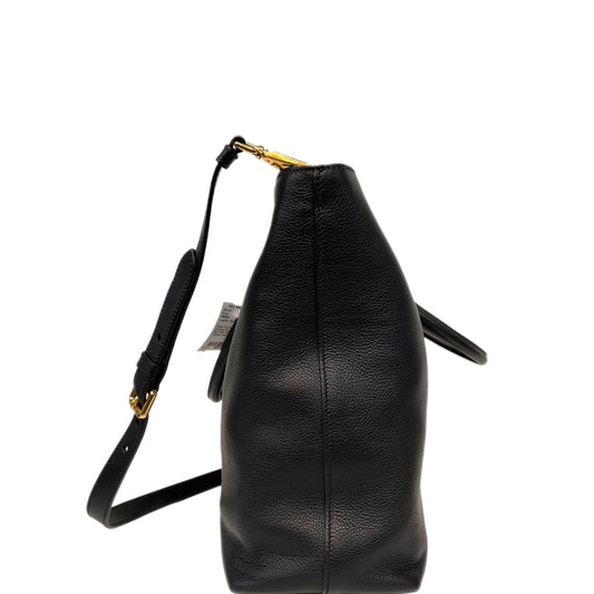 Prada Bandoliera in Pelle Black Sarafino Handbag