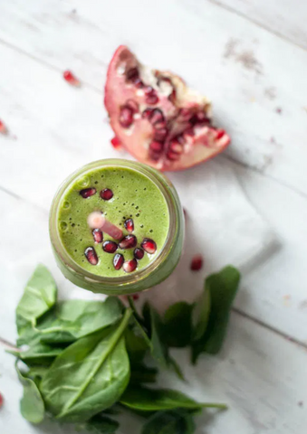 Green Powders for Smoothies - Strawberry Pomegranate Green Smoothie