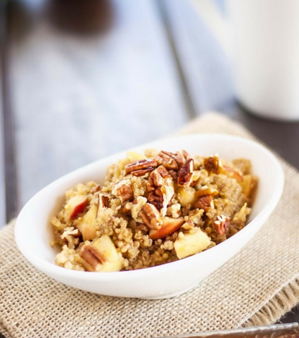 Apple Pecan Quinoa Breakfast - Adrenal Fatigue Food