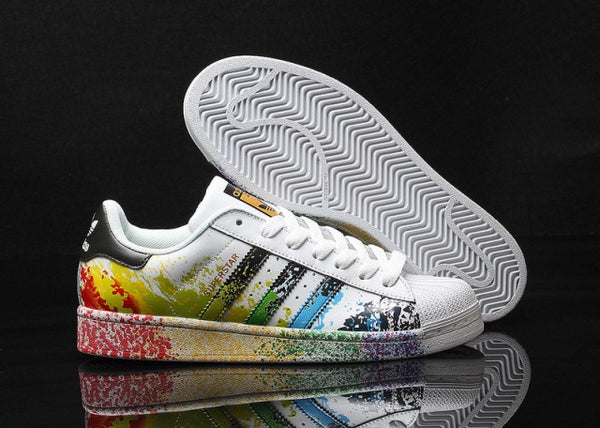 adidas superstar womens rainbow