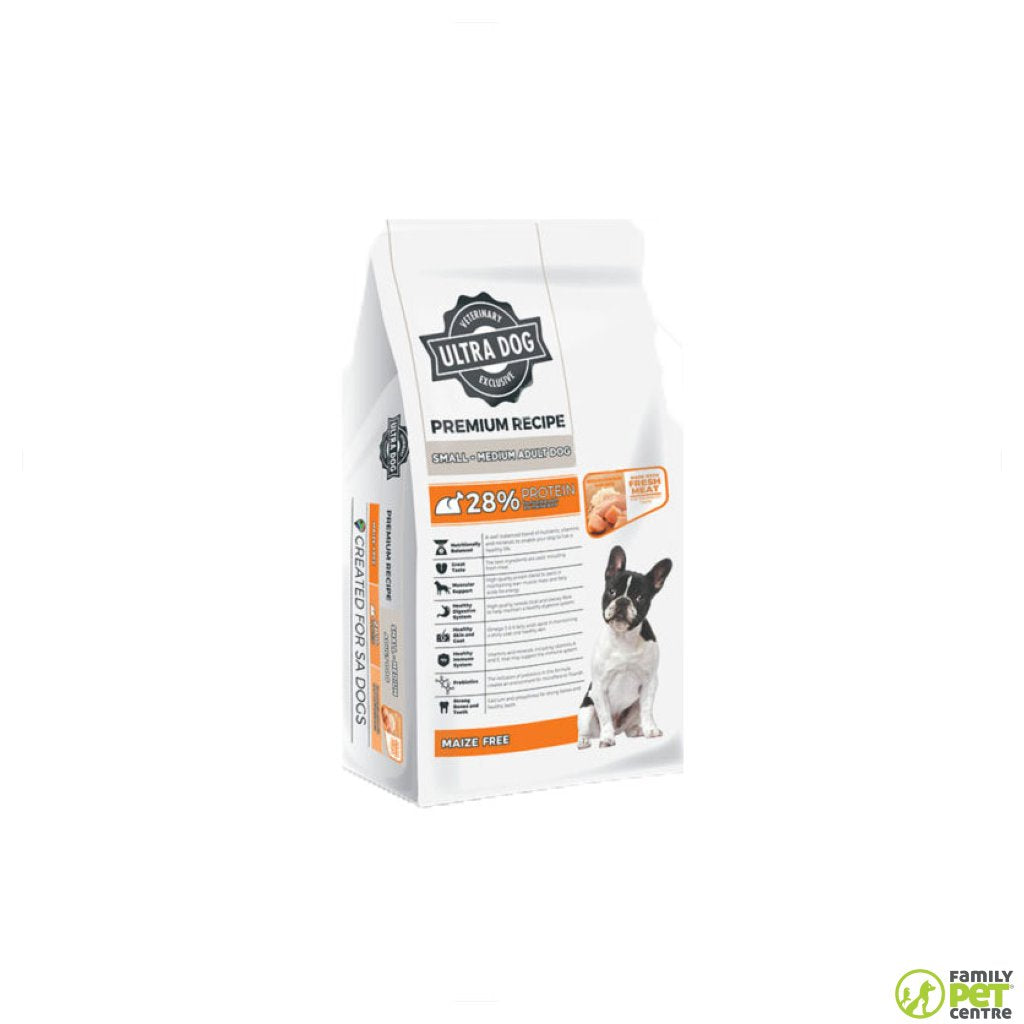 Ultra Dog Premium Recipe Small Medium Adult Dog Food - Family Pet Centre