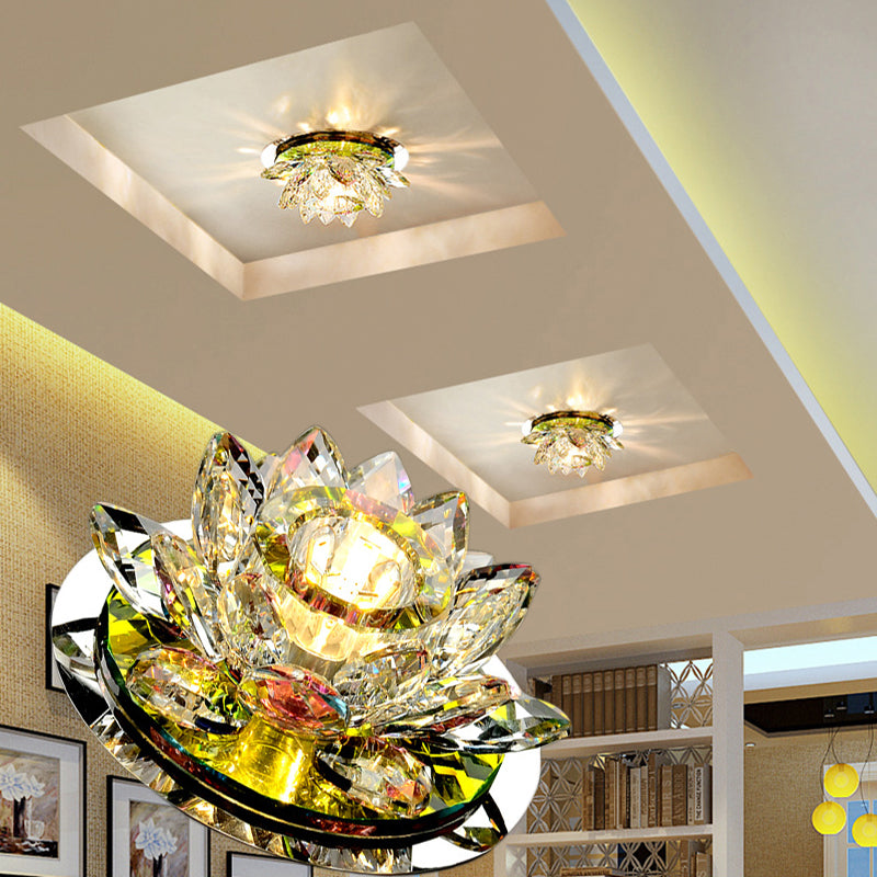 Crystal Lotus LED Ceiling Light