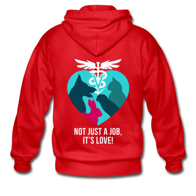 Veterinary - Not just a job, it's love Unisex Zip Hoodie - I love ...