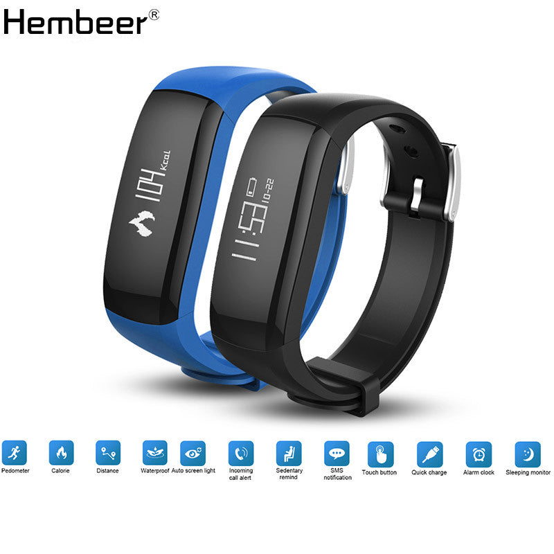 Hembeer P6 Smart Band Vibrating Alarm Calorie Counting Wristb – wikismart