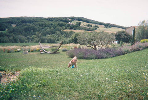 Film photo featuring mom Alice Frawley and daughter Vivi in Sydney Australia