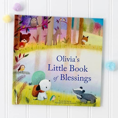 1. Book of Blessings Personalized Children's Book - Baby Girl Baptism Gifts