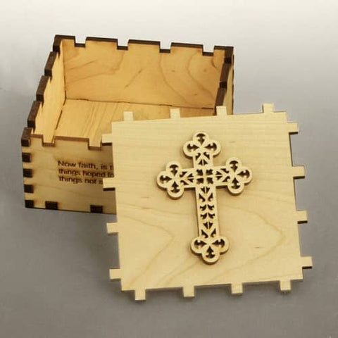 1. Wood Keepsake Box - Christian Jewelry Boxes