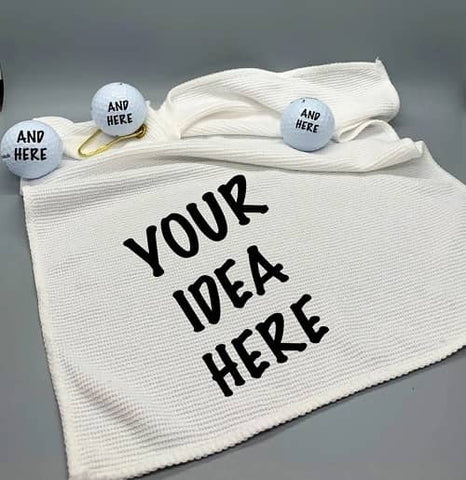 10. Custom Golf Towel - Christian Golf Gifts