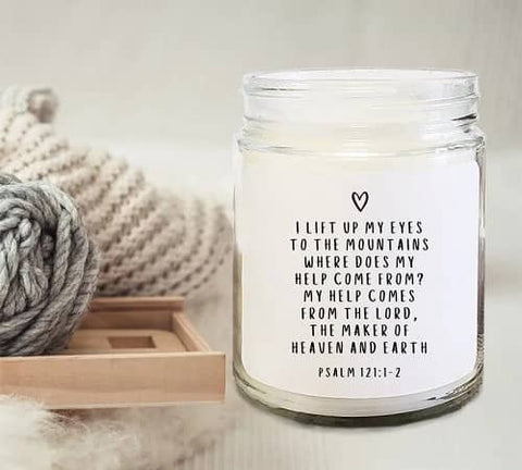 10. Faith Candle - Psalm 121 Gifts