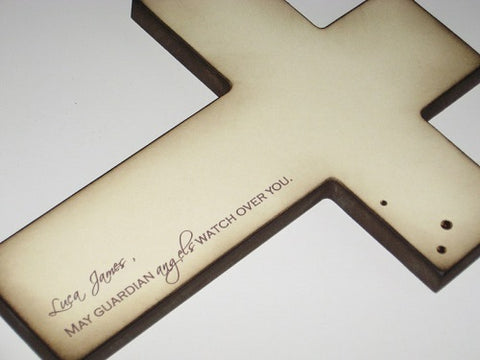 10. Personalized Christian Cross - Last Minute Baptism Gift Ideas