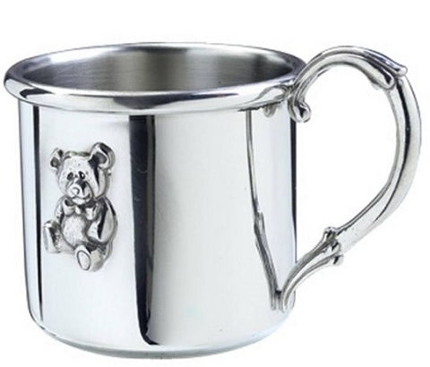 10. Pewter Baby Cup - Jesus Teddy Bear