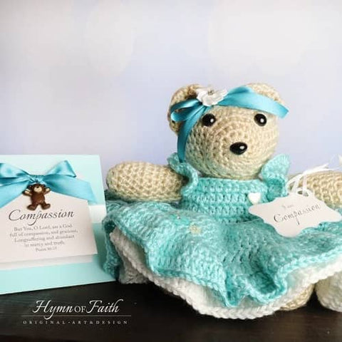11. Comforting Teddy Bear Gift with Bible Verse - Christian Teddy Bear Gift Ideas