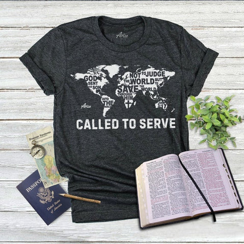 #11 called to serve tshirt adult baptism gifts