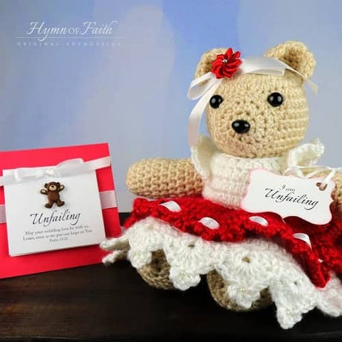 12. Encouraging Teddy Bear Gift with Bible Verse - Christian Teddy Bear Gift Ideas