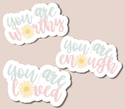 12. Motivational Sticker - You are loved gifts