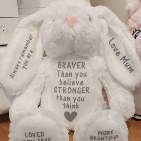 12. Personalized Braver Message Teddy - Jesus Teddy Bear