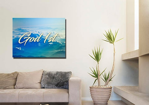 15. God 1st wall art - Gifts For Sunday School Teachers