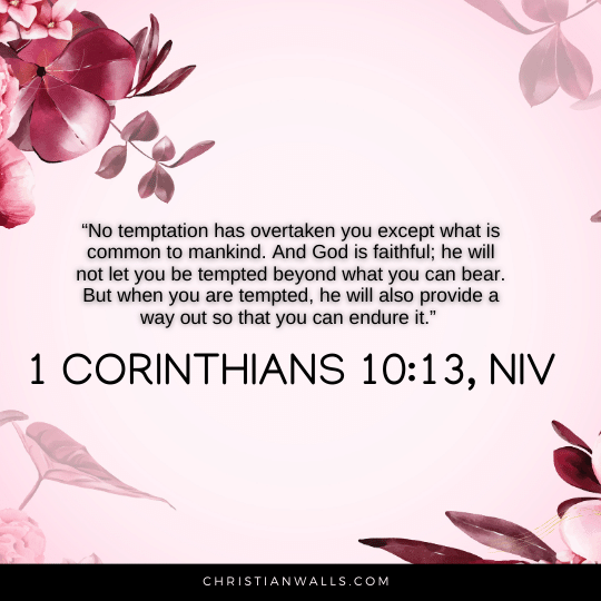 1 Corinthians 10:13, NIV images pictures quotes