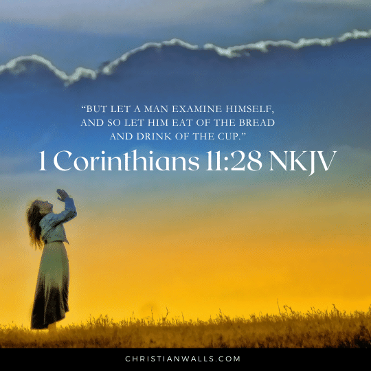 1 Corinthians 11:28 NKJV images pictures quotes