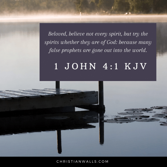 1 John 4:1 KJV images pictures quotes