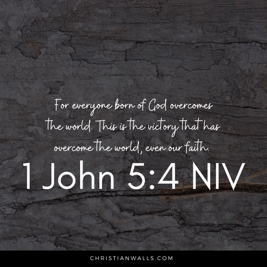 1 John 5:4 NIV images pictures quotes