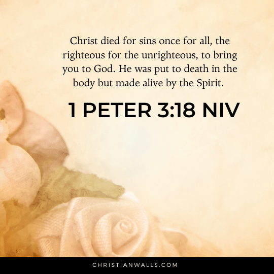 1 Peter 3:18 NIV images pictures quotes