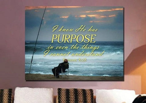 2. Romans 8 28 He Has a Purpose, Even Things I Can't Understand Canvas - Romans 8 28