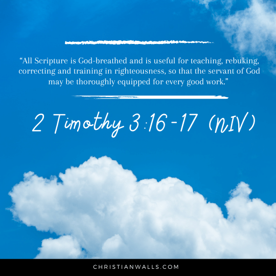 2 Timothy 3:16-17 (NIV) images pictures quotes