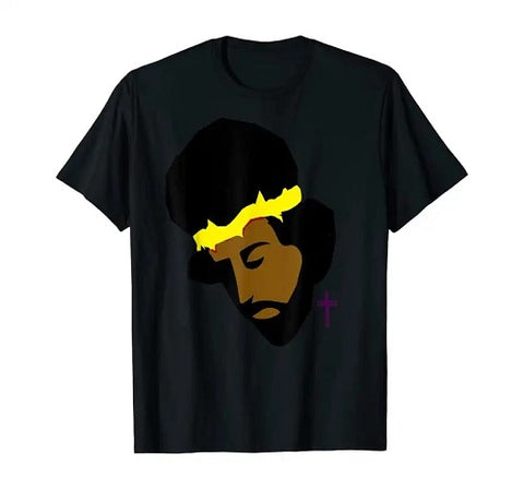 3. Black Jesus Crown of Thorns Shirt - Black Jesus Gifts