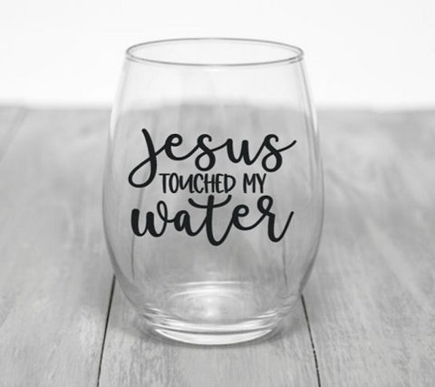 3. Christmas Wine Glass - Funny Jesus Gifts