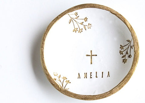 3. Jewelry Dish Custom - Cross Gifts