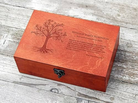 4. Custom Bible verse box - Christian Jewelry Boxes
