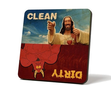 5. Clean Dirty Magnet - Funny Jesus Gifts