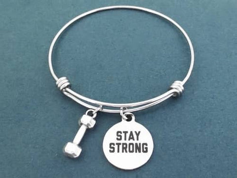 5. STAY STRONG Dumbbell - Stay Strong Gifts For Him