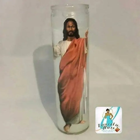 6. Black Jesus Prayer Candle - Black Jesus Gifts