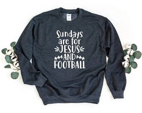 6. Jesus and Football Sweatshirt Jesus Lover Sweater - Christian Sports Gifts
