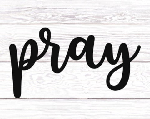 6. Pray Decal Sticker - Real Men Pray Gifts