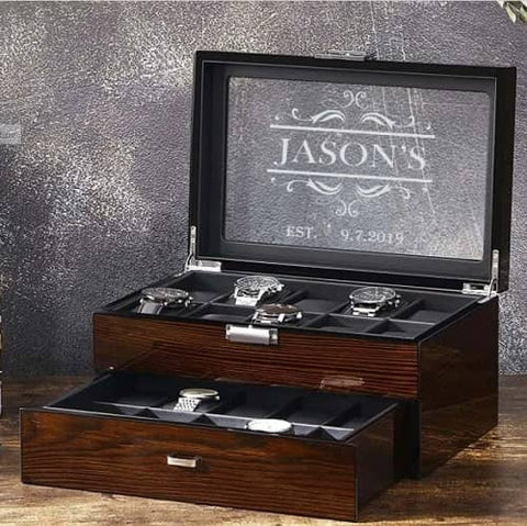 6. Watch Case Personalized - Christian Jewelry Boxes
